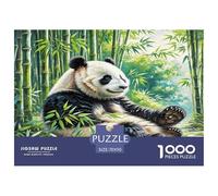 Giant Panda Adult Puzzle for Decompression: Panda Among Bamboo Educational Game Challenge 1000 Piece 70x50cm/1000pcs