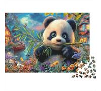Giant Panda after School Activity Floral Nature Art 1000 Pieces Ultra Difficult Collectors Mind Relaxation Office Break Kids Beginners 38x26cm/1000pcs