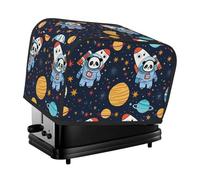 Giant Panda Astronaut Toaster Cover 2 Slice Kitchen Small Appliance Covers With Pockets Dust And Fingerprint Protectio
