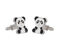Giant Panda Bear Shirt Cufflinks Presented In Onyx Art Cufflink Box