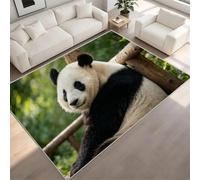 Giant Panda Close-Up Non-Slip Flannel Rug 180x270 cm Area Rugs 3D Wildlife Soft Low Pile Indoor Carpet Suitable for Bedrooms Studies Living Rooms and Hallways (6x9ft) c-204