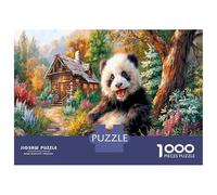 Giant Panda Colourful Panda in Forest 1000 Pieces Jigsaw Puzzles for Adults Fun Activity for Rainy Days 70x50cm/1000pcs