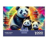 Giant Panda Jigsaw Puzzle Adult And Children Educational Games Home Decoration Fun Activity for Home Birthday Jumbo Age 12+ for Adults 70x50cm/1000pcs
