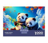Giant Panda Jigsaw Puzzle Adult And Children Educational Games Home Decoration Fun Activity for Home Birthday Jumbo Age 12+ for Adults 70x50cm/1000pcs