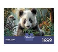 Giant Panda Jigsaw Puzzle for Game 1000 Pieces Forest Stream Beginners Puzzle Starters Anxiety Relief Secret Santa Gift 52x38cm/1000pcs