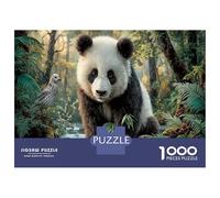 Giant Panda Jigsaw Puzzle for Game 1000 Pieces Forest Stream Beginners Puzzle Starters Anxiety Relief Secret Santa Gift 38x26cm/1000pcs