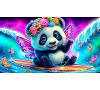 giant-panda Jigsaw Puzzles 1000 Pieces Fun and Challenging Family Game Puzzle Game Great Gift Idea for The Whole for Women, Gifts for Men 70x50cm/1000pcs