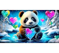 giant-panda Recycled Paper Puzzle 1000 Pieces Fun and Challenging Family Game Puzzle Game for The Whole for Women, Gifts for Men 38x26cm/1000pcs