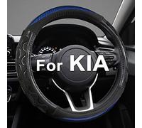 GIANT PANDA Steering Wheel Cover for Kia Soul,Sportage,Forte,Optima,Telluride(3D Honeycomb-Blue-Standard Size)