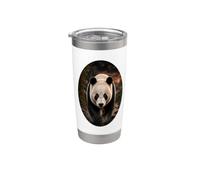 Giant Panda Sunset Forest Wildlife Nature Panda Lover Stainless Steel Insulated Tumbler