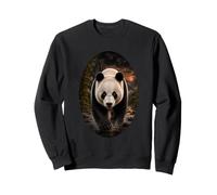 Giant Panda Sunset Forest Wildlife Nature Panda Lover Sweatshirt
