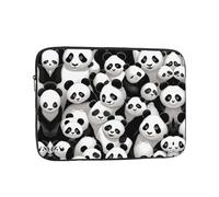 Giant Pandas Huddled Together Printed 13 inch Laptop Case, Business/Office Commuter Laptop Case