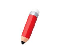 Giant Pencil Squishy Stress Relief Toy, Slow Rising PU Foam Giant Novelty Fidget Desk Toy for Kids & Adults, Sensory Anti Stress Squeeze Pencil for School Office Focus, 11 Inches，red
