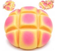 Giant Pineapple Bun Slow Rising Squishy,Jumbo Soft Squeeze Sensory Fidget for Adult Anxiety Stress Relief, Kawaii Realistic Food Scented Tactile Squishy Decorative Accessory for Office Home(pink)
