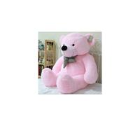 Giant Pink Plush Teddy Bear 80-90cm - Ultra-Soft 100% Cotton Stuffed Bear Toy