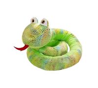 Giant Plush Snake - Jumbo Stuffed Animal, Realistic Serpent Toy | Soft Simulation Creature, Novelty Joke Prop, Party Favor Decoration Gag Gift, Fun Room Ornament, Playful Prank Piece for Parties