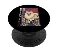 Giant Pomeranian Dog Tokyo Kaiju Fluff Around And Find Out PopSockets Adhesive PopGrip