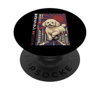 Giant Poodle Tokyo Kaiju Fluff Around And Find Out Japan PopSockets Adhesive PopGrip