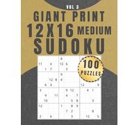 Giant Print 12x16 Sudoku - Medium: Vol 3, Large Print Sudoku, 8.5" x 11"
