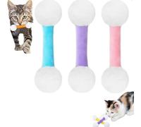 Giant Q Tip Cat Toy, Q Tip Cat Toy, Interactive Kitty Kick Sticks, for Indoor Cats Sturdy Teething Chew (three colors4)