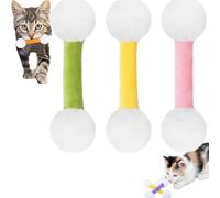 Giant Q Tip Cat Toy, Q Tip Cat Toy, Interactive Kitty Kick Sticks, for Indoor Cats Sturdy Teething Chew (three colors2)