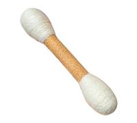 Giant Qtip Chew Sticks with Catnip Interactive Felt Kitty Kicker | Catnip-infused interactive felt kitty kicker toy for aggressive chewers; durable teething rope for indoor play and dental