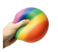 Giant Rainbow Stress Ball 7cm Large Anti-Anxiety Hand Fidget Relief Aid Colorful Squishy Toy Anti Stress Fidget Gift for Anxiety Relief