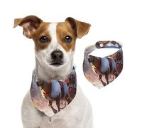 Giant Reindeer Pulling A Sleigh Dog Bandanas-Washable Dog Kerchief for Small to Large Pet Scarf for Girl Or Boy, Pet Accessories
