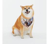 Giant Reindeer Pulling A Sleigh Dog Bandanas-Washable Dog Kerchief for Small to Large Pet Scarf for Girl Or Boy, Pet Accessories