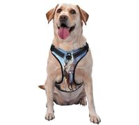 Giant Reindeer Pulling a Sleigh Dog Harness for Small, Medium, and Large Dogs – Reflective Straps, Adjustable Fit with Quick-Release Buckles