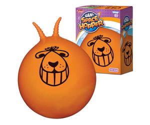 Giant Retro Space Hopper With Foot Pump Inflates To 80cm