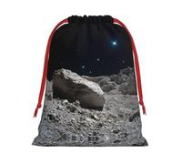 Giant Rocks On The Planet Drawstring Gift Bag â€“ Premium Polyester Holiday & Party Favor Bag With Full-Print Design, Perfect For Christmas, Halloween, And Promotions
