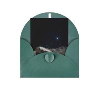 Giant Rocks On The Planet Elegant Greeting Card On Premium Pearl Paper - Perfect For Christmas, Birthday, Wedding & Valentine’s Day - Blank Inside For Personal Message