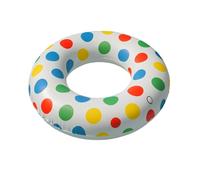 Giant Round Polka Dot Inflatable Swim Ring 91 cm Multicolour for Children and Adults Swimming Pool or Beach