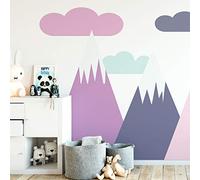 Giant Scandinavian Mountain Wall Sticker for Children 65 x 140 cm