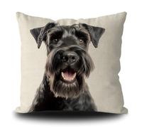 Giant Schnauzer Dog Throw Pillow Case Fashion Cushion Case Soft Cushion Cover 45X45Cm Pillowcase For Sofa Chair Garden Car Decor