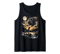 Giant Schnauzer Howling to The Moon Tank Top