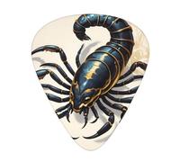 Giant Scorpion Wzywhj Prints Abs Guitar Picks 12 Piece, Easy Grip Uke Picks For Your Bass, Ukulele, Acoustic Or Electric Guitar