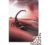 Giant Scorpions Jigsaw Puzzles Puzzle for Adults Kids. 1000 Piece Whimsical Challenge Toy Educational Games Home Decoration for Educational Games Gifts 1000pcs (75x50cm)
