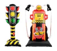 Giant Self Standing Traffic Balloons Traffic Birthday Party Decorations Two Fast Birthday Decor Fast One Birthday Decorations for Boys First Lap Around the Track Decoration