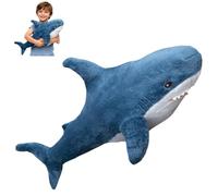 Giant Shark Stuffed Animal Toy, Plush Shark Toy Pillow, Realistic Cuddly Stuffed Animal Whale Plush Cute Super Soft Home Decoration Christmas Birthday Gift for Boys Girls Kids Baby (60 cm)