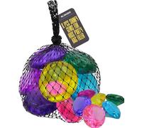 Giant Shiny Gems for Kids Imaginative Play Colourful Acrylic Novelty Accessories Ideal Party Decorations Decorative Fake Jewels Large Gemstones in Vibrant Assorted Colours Display Prop Toy 2 Pack