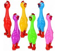 Giant Shrieking Chicken Large Screaming Chicken Squeeze Crazy Noise Shrilling Squawking Chickens Noisemaker Novelty Gadget Squeaky Gag Gift - 58cm