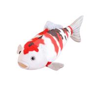 Giant Simulation Carp Plush, Fish Pillows Decorative Cushion in the Shape of a Real Fish, 3D Big Fish Shaped Decorative Cushion Soft Plush Koi Carp (Red and White, 72 x 20 x 30 cm)