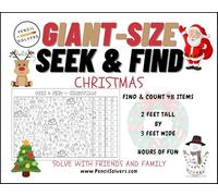 Giant-Size Activity Page - Christmas Seek & Find - Poster - 24" Tall x 36" Wide - Search and Count Activity