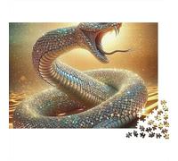 Giant Snake 1000 Piece Jigsaw Puzzle Paper for Adults Desert Sunset Jigsaw Puzzle for Family Home Decor Gift 52x38cm/1000pcs