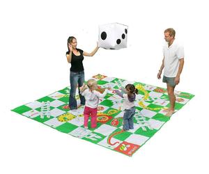 Giant Snakes and Ladders - 3 Metre Board / Mat and Inflatable Die (UK)
