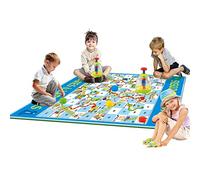Giant Snakes & Ladders Game - by Eduk8 Indoor & Outdoor Playing Fun Learning Floor Mat for 3 4 5 6 or 7 Year olds (Giant Snakes & Ladders)