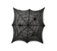 Giant Spider Web Black Reusable for Halloween Home Decoration Easy to Install