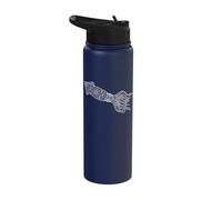 Giant Squid Mandala Stainless Steel Insulated Water Bottle